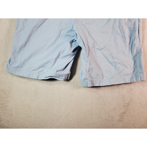 IZOD Saltwater Shorts Mens Size 42 Light Blue Cotton Medium Wash Slash Pockets - Picture 10 of 16